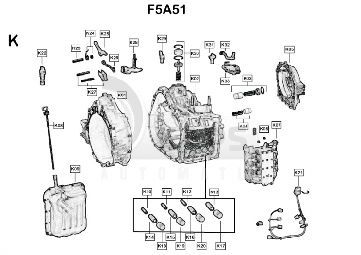 Схема акпп f4a42