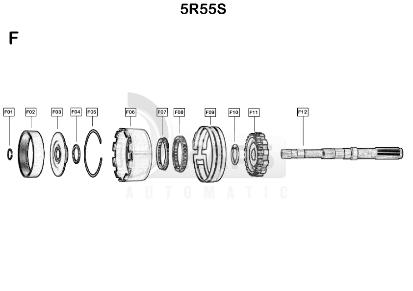 Схема акпп 5r55s