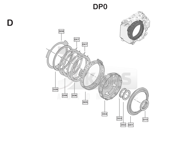 Схема акпп dp2