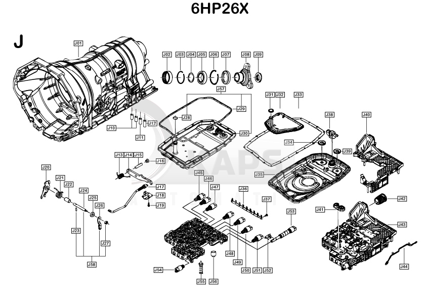 Схема гидроблока 6hp26