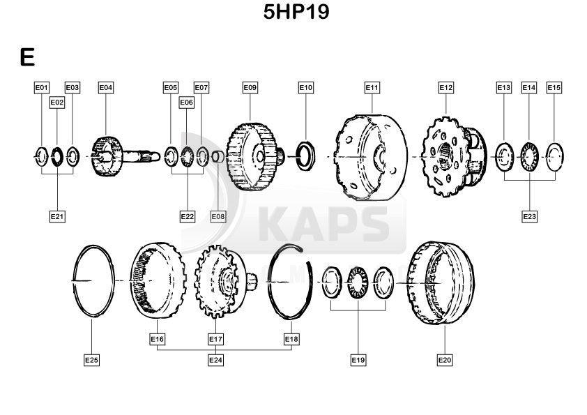 Схема акпп 5hp19 ezs