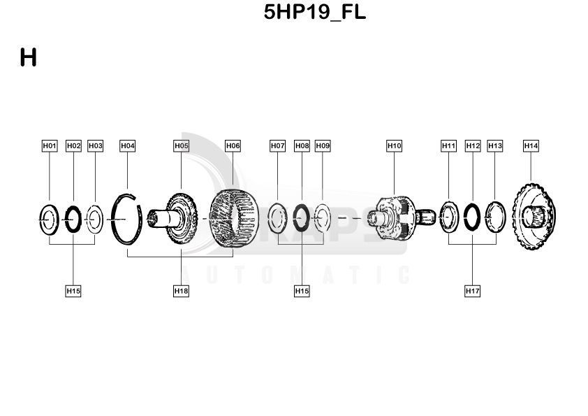 Схема акпп 5hp19 ezs