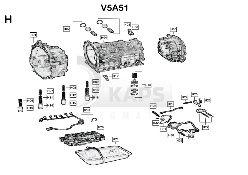 Схема акпп v4a51