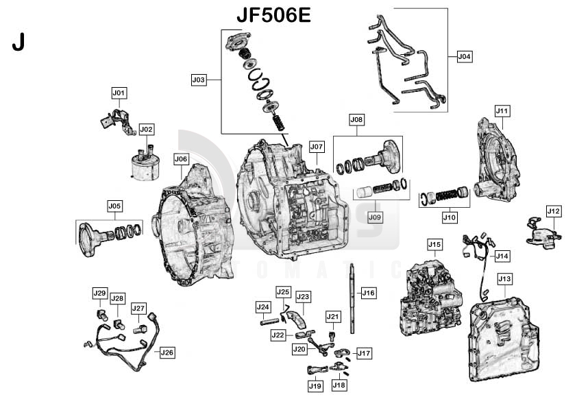 Схема акпп jf506e